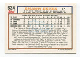 1992 Topps Shawn Estes Signed Card Baseball Autographed AUTO #624