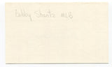 Bobby Shantz Signed 3x5 Index Card Autographed MLB Baseball New York Yankees