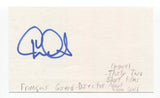 Francois Girard Signed 3x5 Index Card Autograph French Director Red Violin