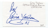 Gina Yashere Signed Index 3x5 Card Autographed Signature Actress Comedian