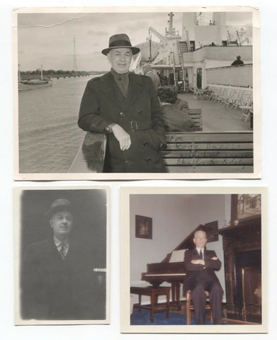 Charles S. Seely Signed Lot of 3 Photos Autographed World Traveler Author