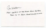 Joe Wellborn Signed 3x5 Index Card Autograph Football NFL New York Giants