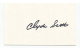 Clyde Scott Signed 3x5 Index Card Autographed NFL Football Philadelphia Eagles