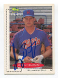 1991 Classic Best Jeromy Burnitz Signed Card Baseball Autographed MLB AUTO #68
