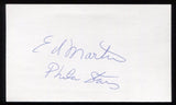 Edward Martin Signed Index Card 3x5 NEGRO LEAGUE Autographed Signature Auto