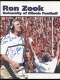 Ron Zook Signed 8.5 x 11 Photo College NCAA Football Coach Autographed