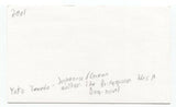 Yoko Tawada Signed 3x5 Index Card Autographed Signature Author Writer