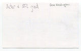 Gene Washington Signed 3x5 Index Card Autograph Minnesota Vikings Pro Bowl