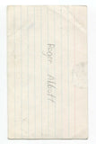 Roger Abbott Signed 3x5 Index Card Autograph Signature Royal Canadian Air Farce