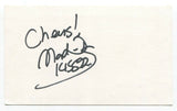 Jay "Mad Dog" Michaels Signed 3x5 Index Card Autographed Radio Host Actor
