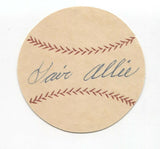 Gair Allie Signed Paper Baseball Autographed Signature Pittsburgh Pirates