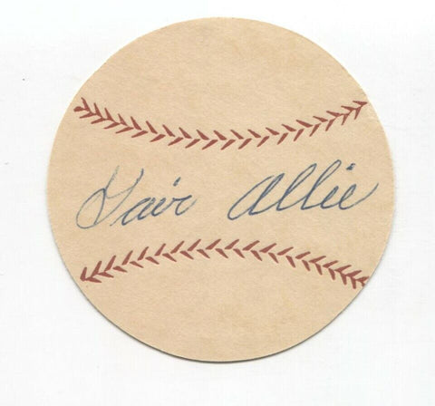 Gair Allie Signed Paper Baseball Autographed Signature Pittsburgh Pirates