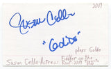 Susan Cella Signed 3x5 Index Card Autographed Actress Hi Honey I'm Home