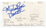 Michael Riccio Signed 3x5 Index Card Autographed Actor Producer Director