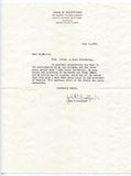 John R. Scotford Signed Handwritten Letter Autographed Clergyman Author