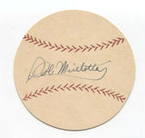 Mickey Micelotta Signed Paper Baseball Autograph Signature Philadelphia Phillies