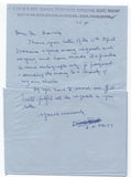 Denis Nowell Pritt Signed Letter Autographed Signature Barrister Politician