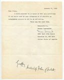 Geoffrey Fisher Signed Letter Autographed Signature Archbishop of Canterbury