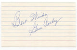 Gene Conley Signed 3x5 Index Card Baseball Autographed Boston Braves All-Star