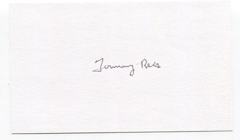 Tommy Reis Signed 3x5 Index Card Autographed MLB Baseball Philadelphia Phillies