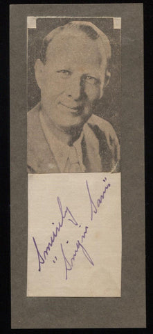 Singin' Sam Harry Frankel (d.1948) Signed Cut Autographed Album Page Photo 1932