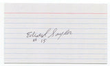 Edward Saylor Signed 3x5 Index Card  Autographed WWII Doolittle Raiders