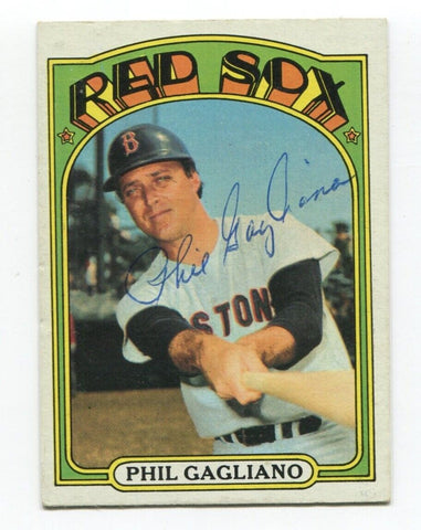 1972 Topps Phil Gagliano Signed Baseball Card Autographed AUTO #472