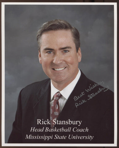 Rick Stansbury Signed 8x10 Photo College NCAA Basketball Coach Autographed