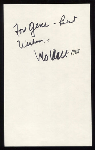 Mo Udall Signed Book Page Cut Autographed Cut Signature 