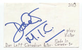 Dan Lett Signed 3x5 Index Card Autographed Signature Actor X-Files