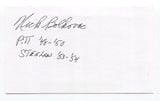 Nicholas Bolkovac Signed 3x5 Index Card Autographed Pittsburgh Steelers