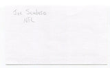 Joe Scudero Signed 3x5 Index Card Autographed NFL Football Washington Redskins