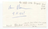 To Hell With Burgundy - Kevin Metchear Signed 3x5 Index Card Autographed