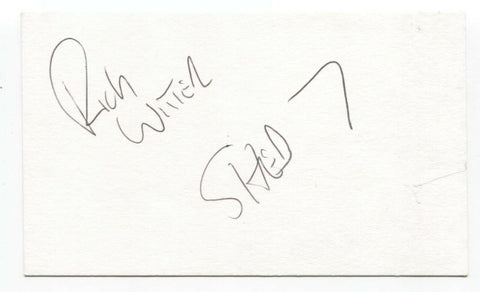 Shed Seven - Rick Witter Signed 3x5 Index Card Autographed Signature