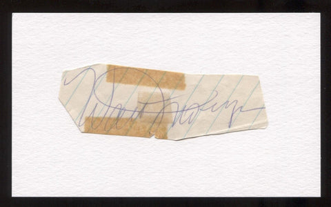 Walt Dropo Signed Cut Autograph Signature Signed Circa 1962 Baseball