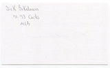 Richard "Dick" Bokelmann Signed 3x5 Index Card Autographed St. Louis Cardinals