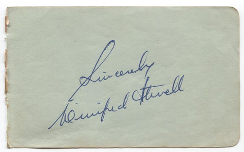 Winifred Atwell Signed Album Page Autographed Signature 