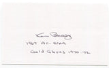 Ken BerrySignature 3x5 Index Card Autographed All-Star, 2x Gold Glove Award