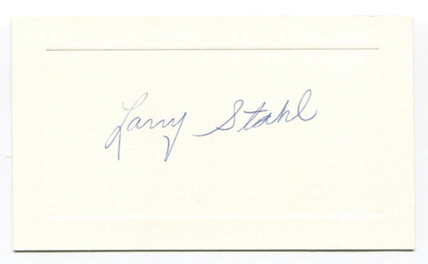 Larry Stahl Signed Card Autograph MLB Baseball Roger Harris Collection