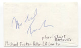 Michael Tucker Signed 3x5 Index Card Autograph Signature Actor L.A. Law