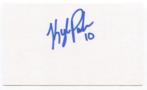 Kyle Palmieri Signed 3x5 Index Card Autographed NHL Hockey New York Islanders