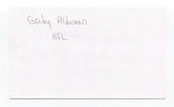 Grady Alderman Signed 3x5 Index Card Autographed NFL Football Minnesota Vikings