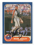 1986 Fleer Mark Bailey Signed Card Baseball Autographed AUTO #293