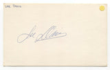 Lee Davis Signed 3x5 Index Card Autographed Signature ABA NBA Basketball