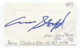 Aaron Stanford Signed 3x5 Index Card Autographed Signature Actor X-Men PYRO