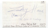 Lindsey Haun Signed 3x5 Index Card Autographed Signature Star Trek True Blood