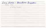 Luis Olmo Signed 3x5 Index Card Autographed MLB Baseball Brooklyn Dodgers