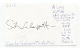 Sunila Gallapatti Signed 3x5 Index Card Autographed Signature Author Writer