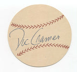 Doc Cramer Signed Paper Baseball Autographed Signature 1945 Detroit Tigers