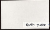 Kathy Mattea Signed Index Card  Autographed Signature AUTO From 1992